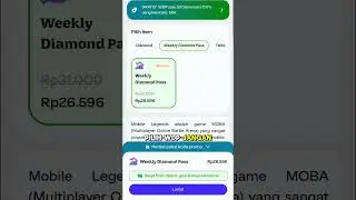 cara dapetin WDP Weekly Diamond Pass gratis pasti dapat  #mobilelegends #mlbb #wdp #gopay #shorts