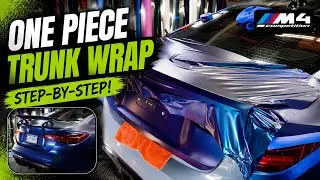 How To Vinyl Wrap A Curved Trunk In One Piece By Yourself !