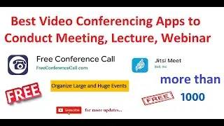 Video Conferencing Apps, Stop Using Zoom App, Online Class, Meeting, Best Free Video Conference Apps