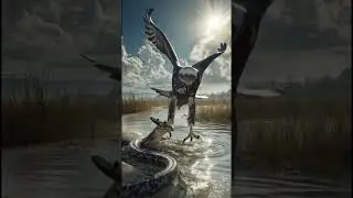 The eagle  catching a snake   #animallife  #eagle   #snake   #trending  #shortvideos  #viral
