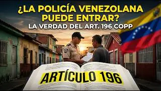 &iquest;La Polic&iacute;a Venezolana Puede Entrar a Tu Casa?Lo que el Art. 196 del COPP realmente dice.