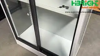 New Morden Style Strong and Durable Supermarket Glass Door Wall Unit Shelf.