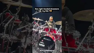 Can your right handed Drummer try this? 😉 #drummersspot #gig #viral #lefthanded #amazing #drums