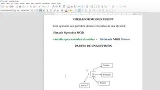 USO DEL OPERADOR MOD EN PSEINT