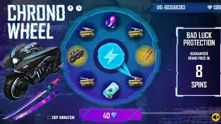 New event of free fire Chrono Wheel in one spin