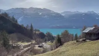 A wonderful first spring hike around Lake Brienz 4K
