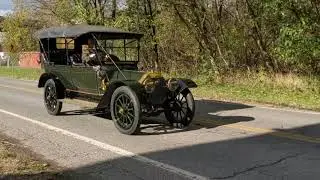 1913 Locomobile Model 38 Start Up and Drive Around