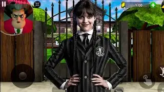 Scary Teacher 3D Wednesday Addams - New Upadare Special Chapter Part 16 Gameplay Android IOS