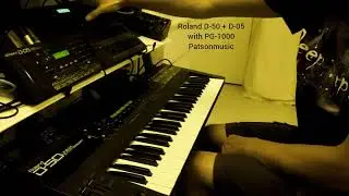 Roland D-50 против D-05, часть 8: подключение PG-1000 к обоим синтезаторам. Учебное пособие