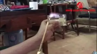 1000W Flame polishing machine with double nozzles