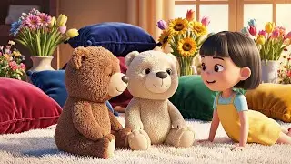 Four Little Toy Bears Hug Hug Hug | Nursery Rhymes for Kids & Baby Songs