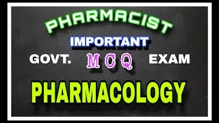 Railway pharmacist exam mcq ❓| Class- 17 pharmacology | all states pharmacist preparation material.