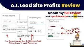 A.I. Lead Site Profits Review: Create mini lead sites earning $500-$3k/mo passively each?