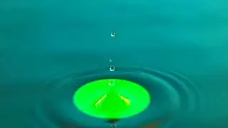 Water Drop intro logo animation green screen effects Full HD video