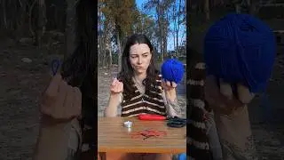 testing my yarn op shop finds! I use the burn test, and my sense of smell! 🧶🐑