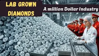 Inside the Million Dollars Diamond Factory | How Synthetic Diamonds are Produced? | Lab Process.