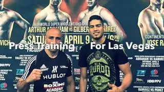 Abraham vs. Ramirez press training, Las Vegas 04.04.2016