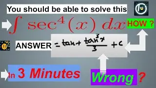 Integral of sec^4x