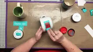 Chalk Couture Inks with Humble and Kind transfer:I Don't Do Mornings