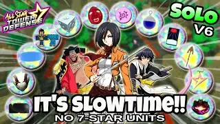 It's SlowTime! Solo World 2 Raids Marathon V6 (No 7-Star Units!) | All Star Tower Defense Roblox