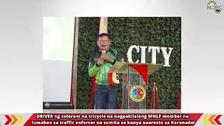 DRIVER ng colorum na tricycle na nagpakilalang MNLF member na lumaban sa traffic enforcer