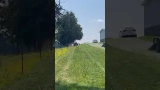 Mower SLIDES Down Hill.. Do You Have This Problem? #dangerous #lawncare #mowing #badboymowers #grass
