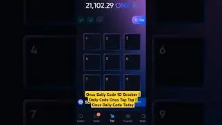 Onus Daily Code 10 October | Daily Code Onus Tap Tap | 10 October Onus Daily Code Today #onus  #onx