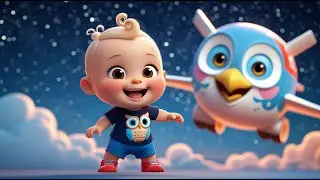 Owl Flies Night Airplane Ride | Fun Nighttime Adventure Song for Kids | Imaginative Learning Rhyme