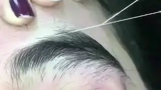 Amazing eyebrow transformation