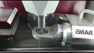 ED5X  Titanium 5 axis machining - تشغيل تيتانيوم على ماكينة EMAR DENTAL محاور5