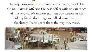 Check the Best Quality of Furniture from Stackable Chairs Larry