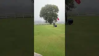 Changing Pin Positions on Golf Course.