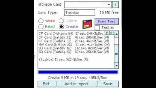 Kai's card speed test fin