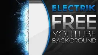 Free YouTube Backgrounds - Electrik YouTube Background (With PSD) | www.gric.ro