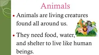 Essay on Animals | 20 lines on Animals #essay #easytolearnandwrite#animals #zoo#birds#animal#english