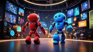 Six Dancing Robots Know the Alphabet | ABC Song for Kids | Educational Nursery Rhymes and Baby Songs