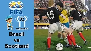 PES2021 - Brazil vs Scotland - Quarter Final - World Cup 1978