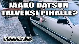JÄÄKÖ DATSUN TALVEKSI PIHALLE? - Lukot jäässä, ovet ei aukea | Nissan Datsun Laurel 1985 -projekti