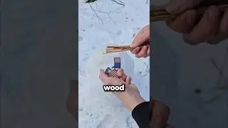 Fire Inside ICE? Snow Stove Doesn't Melt 🧊🔥 #shorts