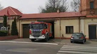 Wyjazd alarmowy OSP KSRG  Brześć Kujawski! 369[c]54 GCBA 5/32 Scania P410/WISS