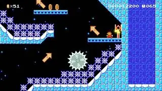 Zigzag, Climb Up The Hard Winter by PowerNongX - Super Mario Maker 2 - No Commentary 1ca