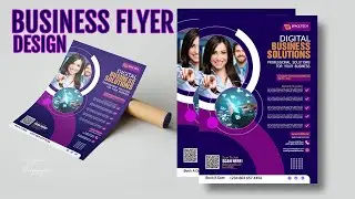 How To  Design a Business Flyer | Social Media Flyer Design in Photoshop | Brochures Design