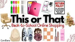 Build Your Back-to-School Online Shopping Haul | THIS or THAT? 🛒💻✨ #thisorthat