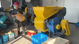 Walldorn small single shaft shredder shredding metal cable wood cloth paper etc.