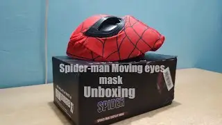 Spider man Moving eye mask unbox || Spiderman mask