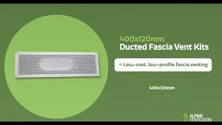 Ducted Aluminium Fascia Vent for Fans and Rangehoods