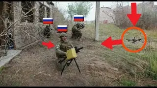 Three Russian ATGM Crew Enter Garage &ndash; 5 Sec Later FPV Drone Folds It Like A Card House!