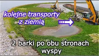 Wyspa Estyjska wypełniona w 19% - Aktualny Postęp Prac po obu stronach Obwiedni Wyspy
