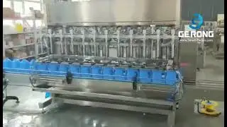 Automatische 12 D&uuml;sen Big Bottle Barrel Eimer Eimer F&uuml;llmaschine f&uuml;r Gang&ouml;lpaste Creme