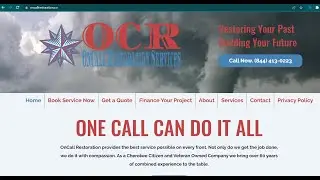 OCR OnCall Restoration Services Website & Competitor Review